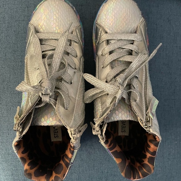 STEVE MADDEN High Top Sneakers Girl size 4 - Picture 8 of 13